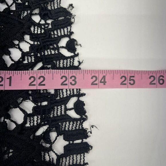 Zara Tank Top Womens Size M Black Crochet Lace Witchy Whimsigoth Grunge - Picture 6 of 6